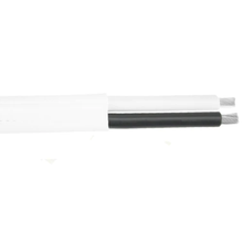 10 AWG 2 Conductor White Jacket Black and White Duplex Boat Flat Cable