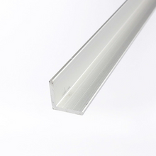 1/2" x 1/2" x 1/16" 6063-T5 Anodized Finish Aluminum Angle Clear