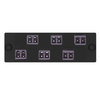 6 Port Opticom Keyed G-Violet LC Fiber Adapter Panel Duplex FAP6WGVLDLCZ