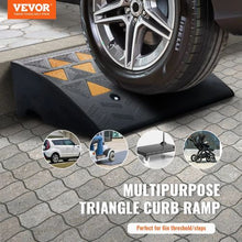 6" Rise & 33069 lbs Capacity Heavy-Duty Rubber Curb Ramp for Cars, Wheelchairs, Bikes & Motorcycles (Pack Of 2)