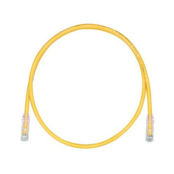 12' 24 AWG Yellow Cat 6 Stranded Patch Cord UTPSP12YLY