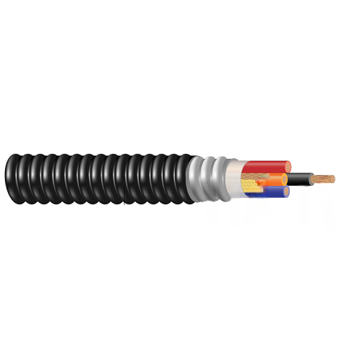 12 AWG 2C Type MC Tinned Copper XLPE Insulation PVC Jacket Control ...