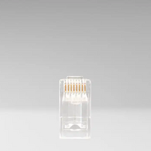 Unshielded RJ45 Passthrough Connector for CAT6A Cable RJ456AUS-100 (Pack of 100)