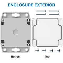 4.36" X 1.38" X 3.15"Plastic Box Enclosure With Flang RBF33P06C08G