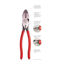 Lineman's Pliers with Fish Tape Puller and Crimper JIC-685 (Pack of 2)