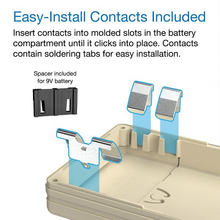 2.40"W x 6.99"L x 0.85"H Faceplate Handheld Enclosure Without Pocket Clip M8,AL