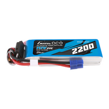 Gens Ace 2200mAh 3S1P 11.1V G-Tech Lipo Battery Pack With EC3 Plug For RC Plane GEA223S25E3GT