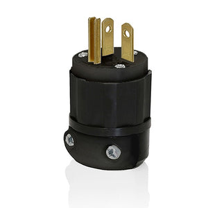 20 Amp Straight Blade Plug Industrial Grade 5366-B
