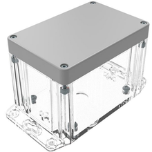 Flanged Base Polycarbonate Plastic Gray/clear RBF53P06G28C