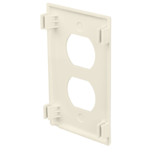 PVC 2Port Surface Raceway Duplex Faceplate Fittings Off-White T70PIW