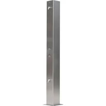 84"H Outdoor Water Shower, 2 Nozzles, Stainless Steel 670434