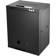 500 lbs Capacity 15U Wall Mount Server Cabinet with Locking Glass Door