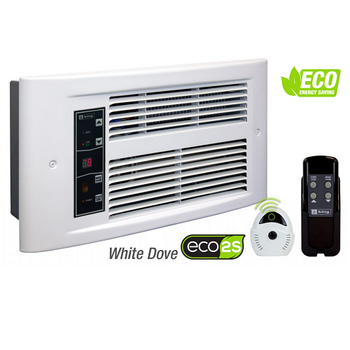 240V 1750W Fan Driven Electronic Wall Heater White Dove