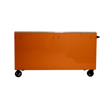 72” RS Pro Orange 16 Drawer Roller Cabinet with Stainless Steel OG04072164