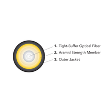 A-Series Deployable Single Fiber Black Cable A-002CWST5KM