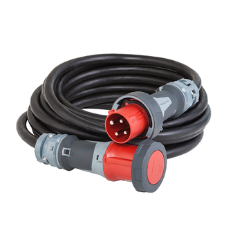 Cable de extensión IEC60309 de 100' 8/4 tipo W 60A 480V con funda roja 460X7W 6642 