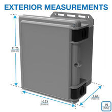 11.75" x 9.98" x 7.13" Industrial Enclosure Included Flange Kit I352HLTGBG