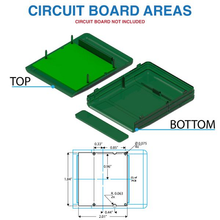 2.20"W x 2.80"L x 0.71"H Faceplate Handheld Enclosure With Pocket Clip M4,PC,TRGR