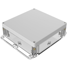 Top Gray Bottom Clear Enclosures 2.80 in / 70 mm Boxes And Cases RBF66P06G28C