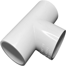 1/2" PVC Schedule 40 Slip x Slip x Slip Tee Pipe Fitting White