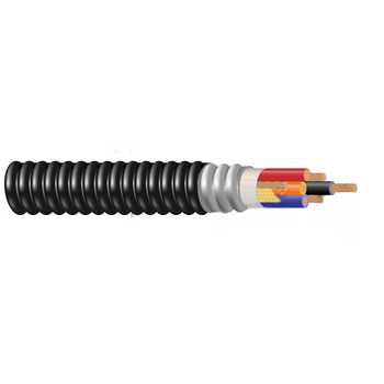 12 AWG 3C Type MC-HL W/G Corrugated Welded Armor XLPE/PVC Jacket VFD Cable 600V