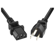 16AWG 13A NEMA 5-15P to C13 Power Cord Black