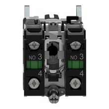 22mm Metallic Selector Switch 3-Position Panel Mount Short Lever 2NO Contacts
