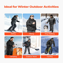 7.4V Battery Women’s Heated Jacket with Soft Shell Electric Heating Coat, 4 Heating Zones, 3 Heat Settings, Hiking, Outdoor Work, Size L, Black