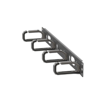 1.72x3.38 Open-Access Horizontal D-Ring Cable Manager Front 1RU CMPHF1