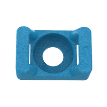 8 Hole Thread Size ETFE Screw-On Cable Tie Mount Aqua TM3S8-C76 (Pack of 100)