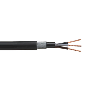 2.5mm 5C Stranded Gnd Bare Copper Unshielded XLPE LSF 600V Armored Power Cable