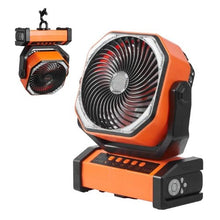 9 Inch Portable Rechargeable Fan with LED Lantern 4-Speed Adjustable, 45°/90° Automatic Swivel, Timer, USB Battery-Powered Fan