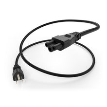 18AWG 10A NEMA 5-15P to C5 Power Cord Black