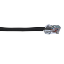 1m 24 AWG Black Cat 5e Stranded Patch Cord UTPCH1MBLY