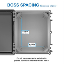 11.75" x 9.98" x 7.13" Industrial Enclosure Included Flange Kit I352HLTGBG