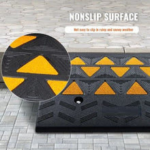 6" Rise & 33069 lbs Capacity Heavy-Duty Rubber Curb Ramp for Cars, Wheelchairs, Bikes & Motorcycles (Pack Of 2)