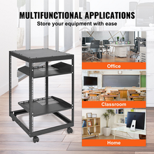 23''-40'' Adjustable Depth 15U Open Frame Server Rack