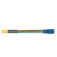 5 Meters Fiber Optic Jumper 12F Standard Pigtail 12F MIC Riser Standard Yellow Jacket 000412R8120005M