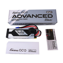 Gens Ace Advanced 5000mAh 2S1P 7.6V G-Tech Lipo Battery Pack With EC3 Plug GEA502S10E3GT
