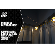 100 Feet 14/3 Hang-A-Light With Interconnects-Bulbs Plastic Cage LED Light 1311000