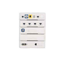 6 Port 3 Blank Sides UMJ kitted Off White Multimedia Box MMA7701P2W6