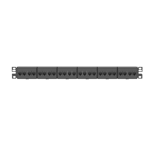 24 Port Mini-Com Cat5e Coupler Module Patch Panel 1RU UTP CP245E88BLY