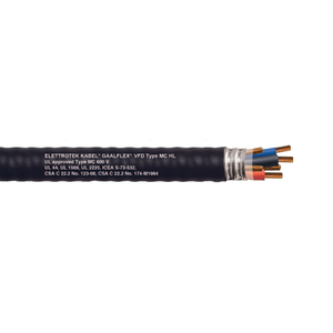 14/3 18/3 Stranded Bare Copper XLPE PVC Armour Gaalflex VFD 600V Type MC HL Cable