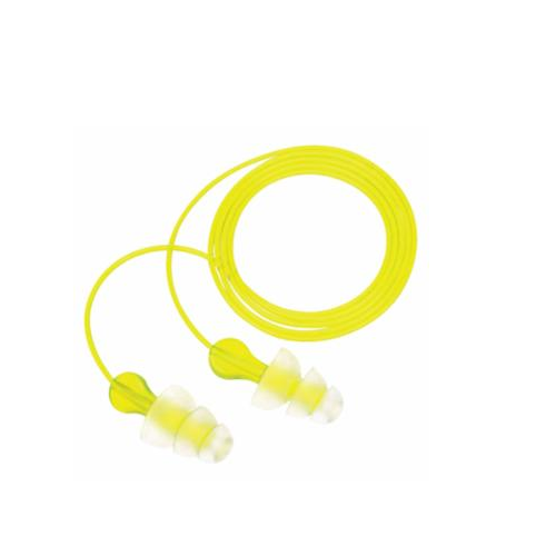 Corded Elastomeric Polymer Earplugs 100 Pair 247-P3000