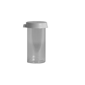 3 Dram Vial Caps Assembled Clear Polystyrene Plastic 3C (Pack of 1000)