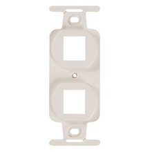 2 Port KMJ Electrical Ivory Receptacle Insert A106K00