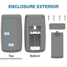 Easy Install AAA Battery With Circuit Storage Grey Box Hand Held Enclosure H45AAAGY