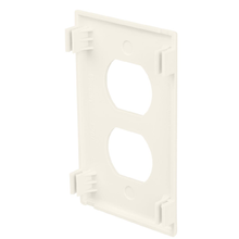 PVC 2Port Surface Raceway Duplex Faceplate Fittings White T70PWH