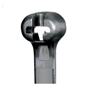 8x0.141 Dome-Top Stainless-Steel Locking Barb Cable Tie UV Nylon 6.6 BT2I-C0 (Pack of 100)