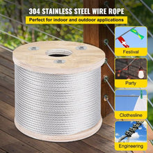 3/16 Inch 7x19 Strand 304 Stainless Steel Braided Aircraft Cable 250FT
